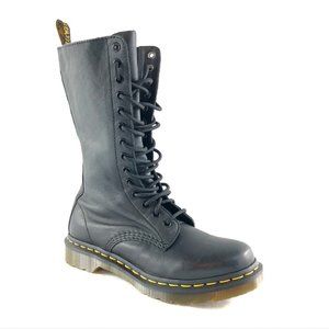 Dr. Martens 1B99 14-Eye Zip Boots in Blk Wmns Sz 8